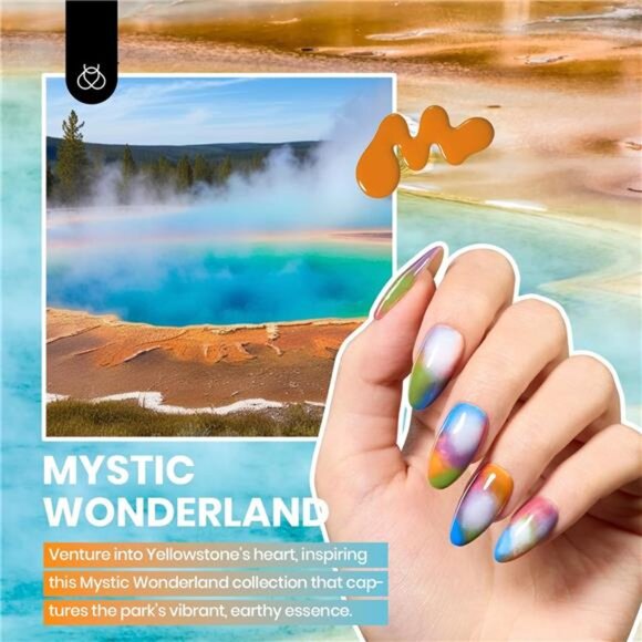 Gel Nail Polish Set, 36 Colors Blue Red White Jelly Polish Kit - Picture 2 of 7